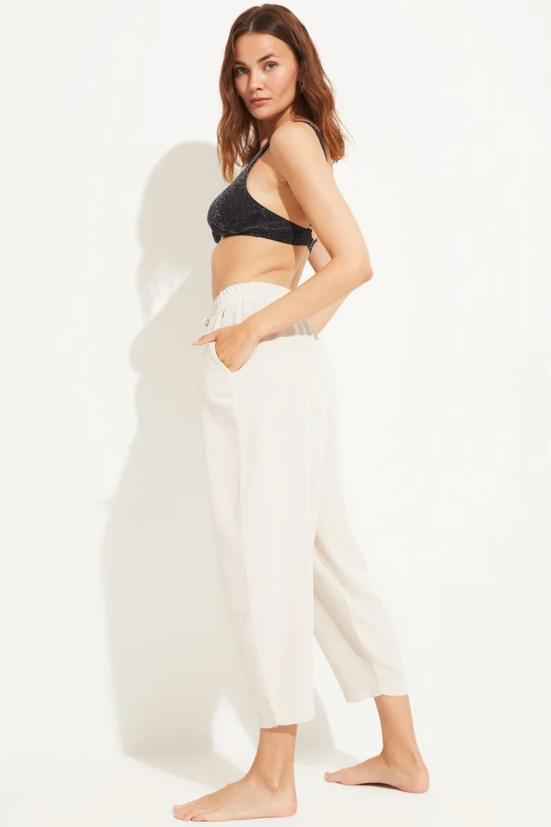 JUNE Elastic Waist Viscose Trousers