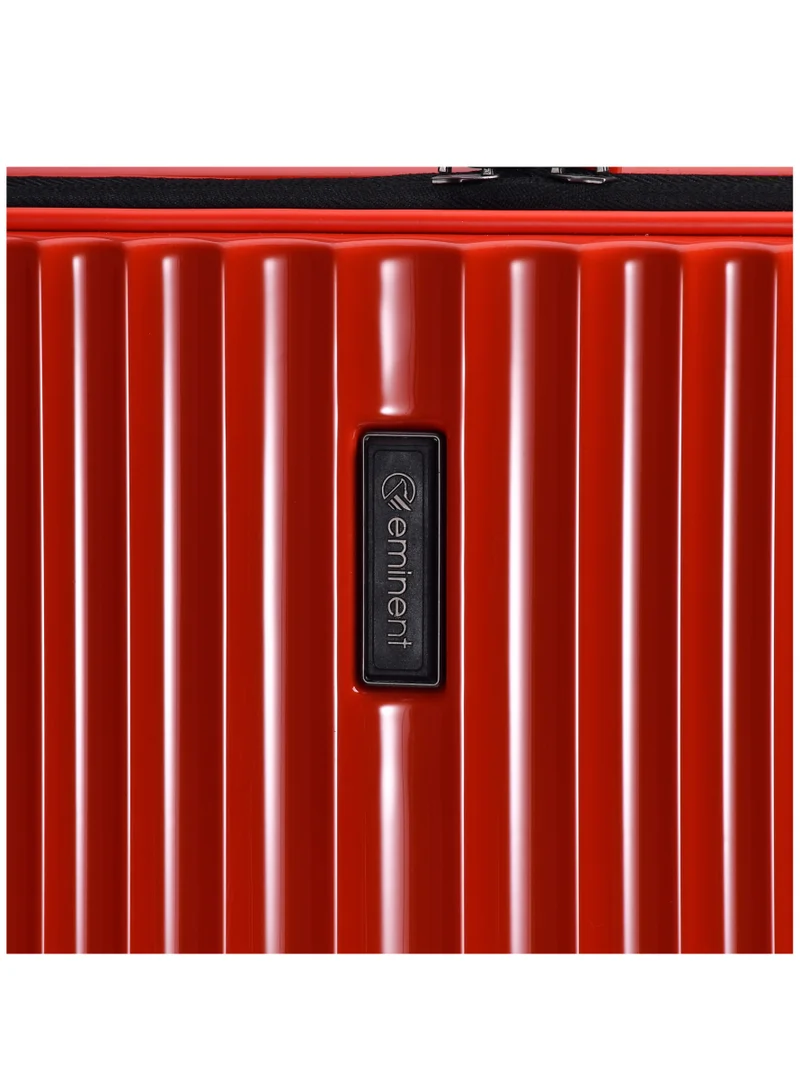 eminent Hard Shell Travel Bag Alfred Front Loading Business Carry On Luggage trolley with Built in 2 sided TSA Compatible Combination Lock and USB Port KK50B Lava Orange