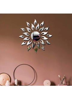 Bikri Kendra Bikri Kendra Sun Silver 15 Feet 15 Feet 3D Acrylic Mirror Wall Stickers for Home Office Factory Outlet 