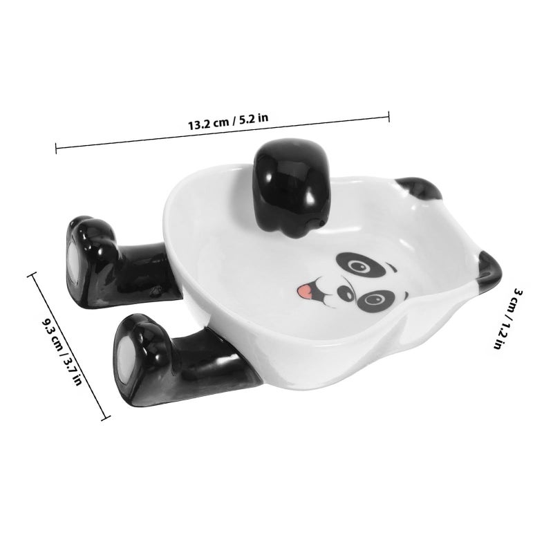 FOMIYES Ceramic Spoon Rest And Chopstick Holder Compact Cartoon Kitchen Utensil Cradle - Image 3