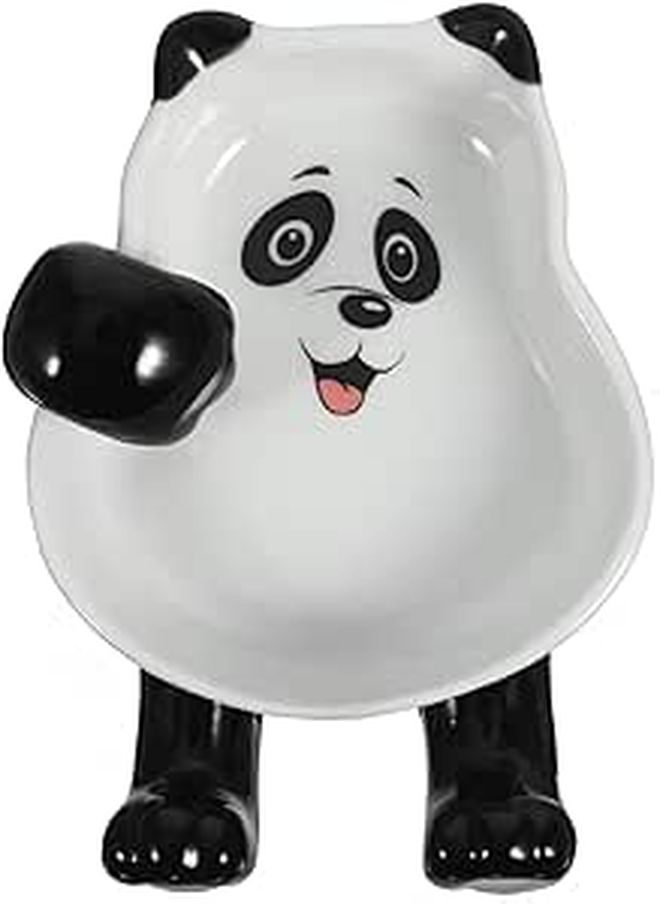 FOMIYES Ceramic Spoon Rest And Chopstick Holder Compact Cartoon Kitchen Utensil Cradle - Image 1