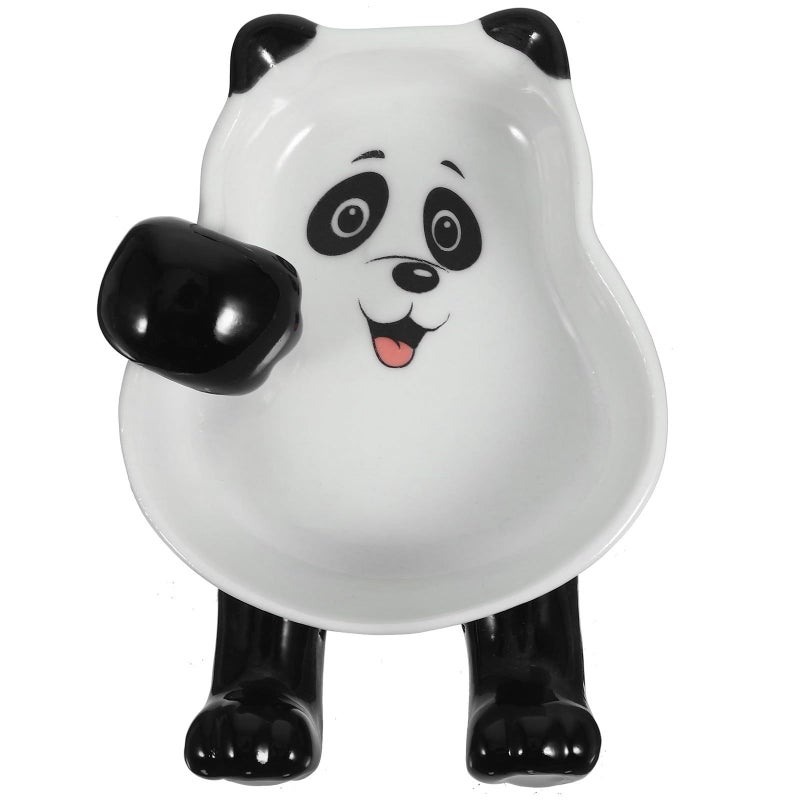 FOMIYES Ceramic Spoon Rest And Chopstick Holder Compact Cartoon Kitchen Utensil Cradle - Image 2
