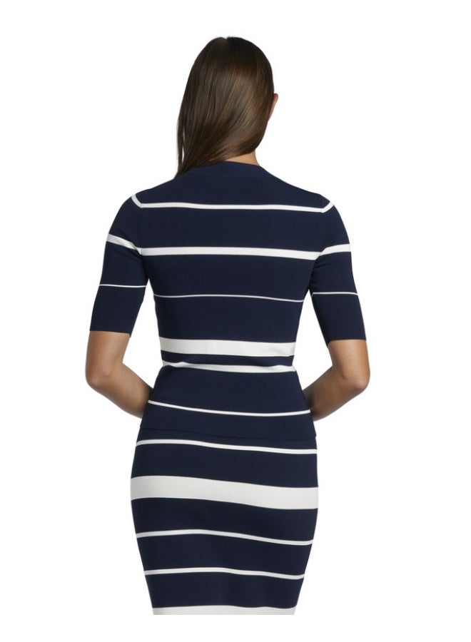 Ted Baker Stripe Fitted Knit Top - Image 2