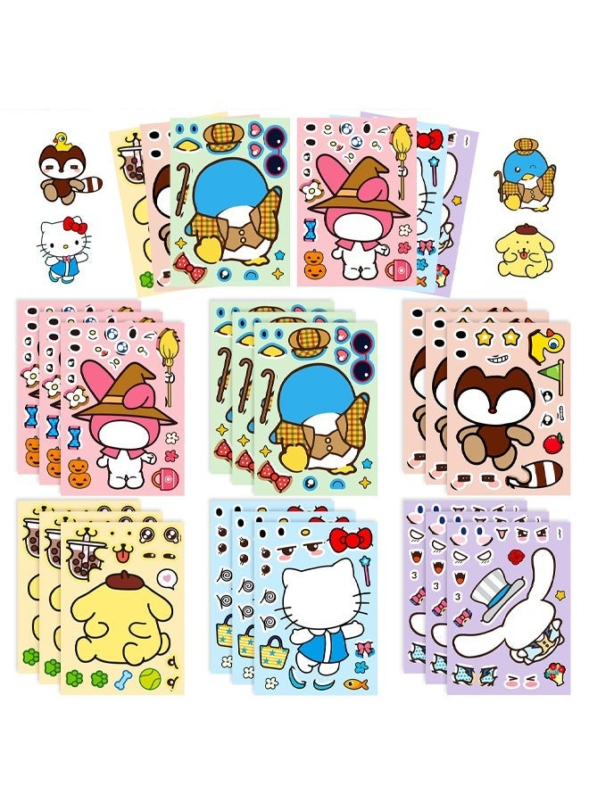 Zeemey 24pcs Whimsical Vinyl Stickers For Kids - Cute Cartoon DIY Face Changing Decals, Self-Adhesive for Luggage, Water Bottles, Phones, Skateboards - Colorful, Irregular Shapes - Perfect for Youngsters & Crafters, Cute Stickers & 24pcs Whimsical Vinyl Stickers For Kids - Cute Cartoon DIY Face Changing Decals, Self-Adhesive for Luggage, Water Bottles, Phones, Skateboards - Colorful, Irregular Shapes - Perfect for Youngsters & Crafters, Cute Stickers & 24pcs Whimsical Vinyl Stickers For Kids - Cute Cartoon DIY Face Changing Decals, Self-Adhesive for Luggage, Water Bottles, Phones, Skateboards - Colorful, Irregular Shapes - Perfect for Youngsters & Crafters, Cute Stickers & 24pcs Whimsical Vinyl Stickers For Kids - Cute Cartoon DIY Face Changing Decals, Self-Adhesive for Luggage, Water Bottles, Phones, Skateboards - Colorful, Irregular Shapes - Perfect for Youngsters & Crafters, Cute StickersBundle - Image 3