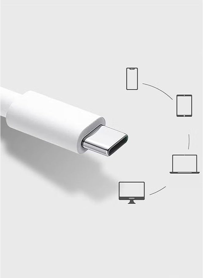 CATANES USB C Headphones with Microphone Volume Control and Pure Sound White  - Image 4
