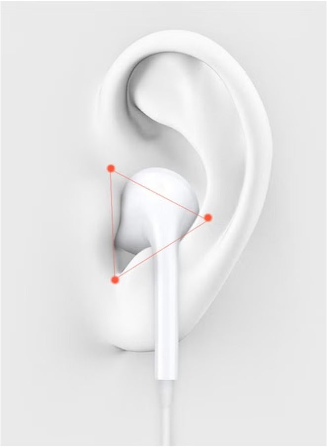 CATANES USB C Headphones with Microphone Volume Control and Pure Sound White  - Image 3