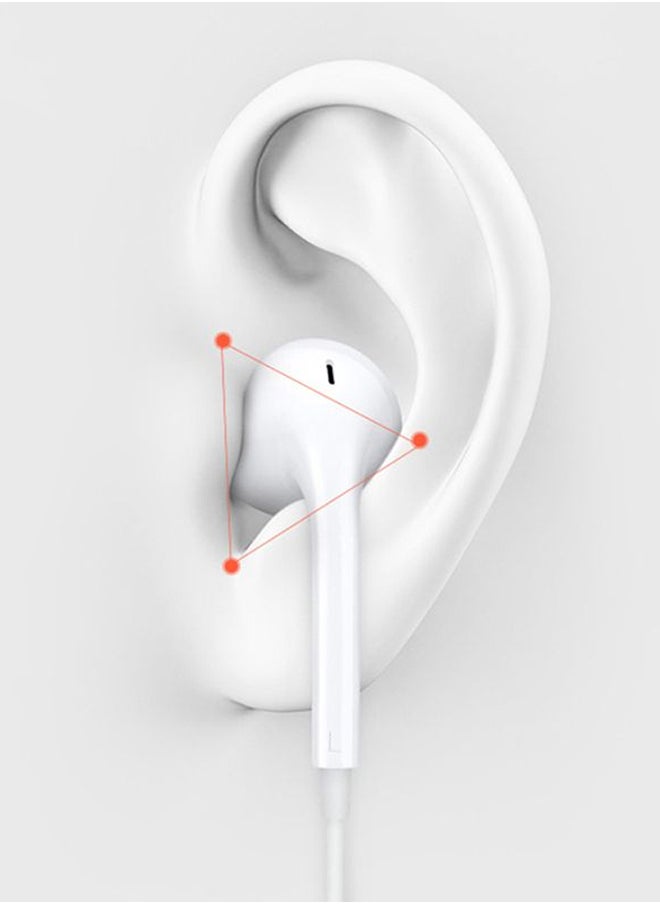 BOLICE - USB C Headphones Compatiable with Samsung Galaxy S24 Ultra USB C In-Ear Headphones with Microphone Volume Control and Pure Sound White - Image 1
