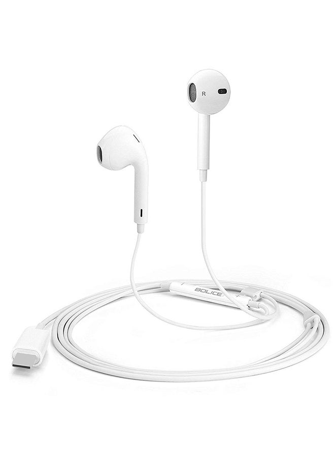 BOLICE - USB C Headphones Compatiable with Samsung Galaxy S24 Ultra USB C In-Ear Headphones with Microphone Volume Control and Pure Sound White - Image 1