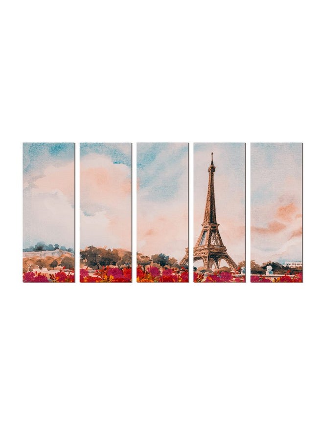 Paper Plane Design - PAPER PLANE DESIGN Painting for Wall Decoration Split Multiple Panels Art for Living Room Bedroom Hotel Office. Size 27 x 50 in - Image 1