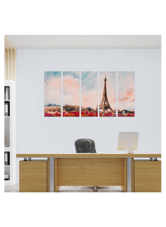 Paper Plane Design - PAPER PLANE DESIGN Painting for Wall Decoration Split Multiple Panels Art for Living Room Bedroom Hotel Office. Size 27 x 50 in - Image 1