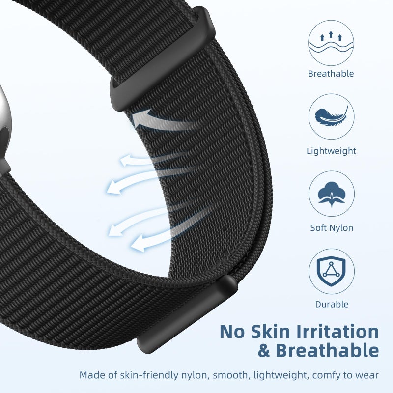 Getino Sport Nylon Band Compatible with Apple Watch Bands for Women Men 40mm 41mm 38mm 42mm 46mm 44mm 45mm 49mm, Soft Breathable Fabric Braided Strap for iWatch Series 11 10 9 8 7 6 5 4 3 2 1 Ultra SE - Image 2