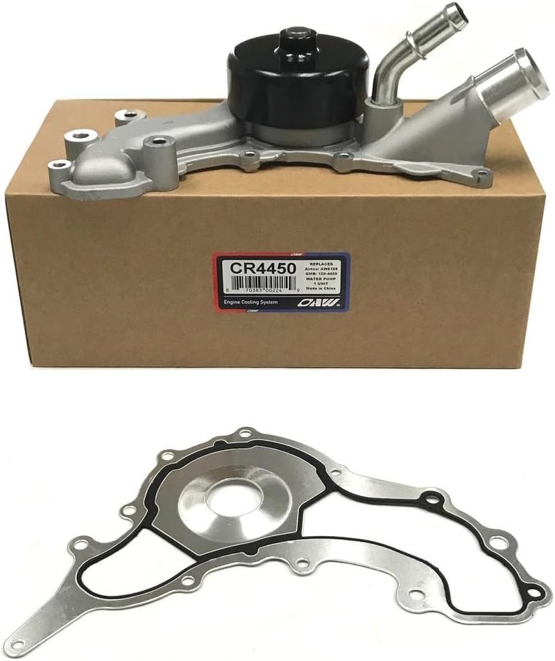 OAW CR4450 Water Pump for 3.6L-V6 engine on 11-23 Challenger/Charger/300, 11-14 Avenger/200/Routan, 11-15 Durango/Grand Cherokee/Town Country, 11-19 Journey/Grand Caravan, 13-23 Ram 1500 - Image 1