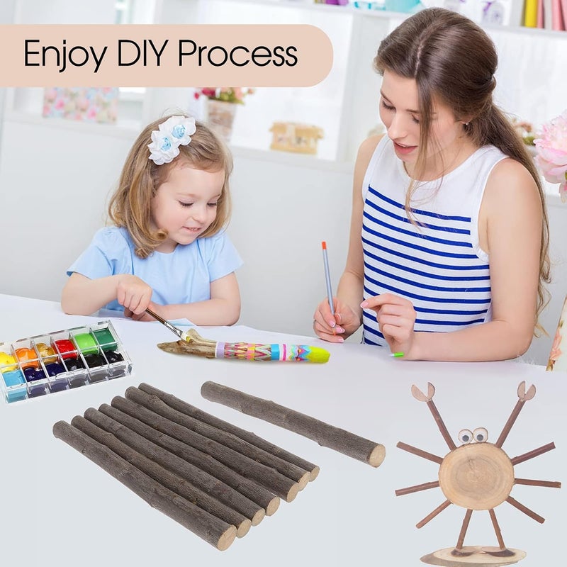 klarako 12 Inch Long 0.6 1 Inch in Diameter Wood Log Sticks for DIY Crafts Photo Props (7pcs) Driftwood Tree Branch Twig Rustic Home Embellishments - Image 2