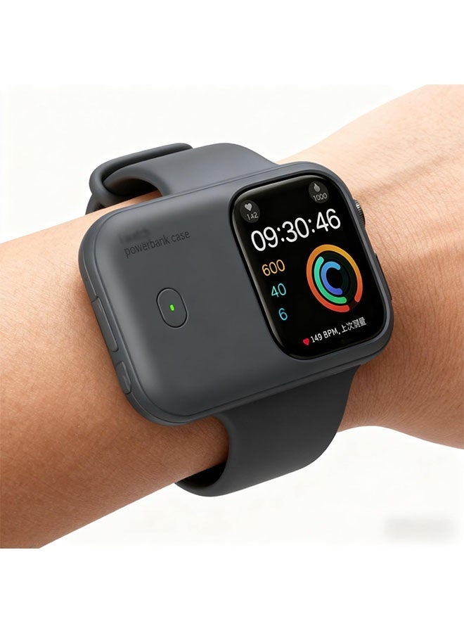 Fast Charging for Apple Watch, Wearable Design Wireless Magnetic iWatch Charger, 1200mAh, Portable Apple Watch Charger,Travel Iwatch Charger Power Bank，for iWatch Series 10/9/8/7，44/45/46mm（Midnight Blue） - Image 1