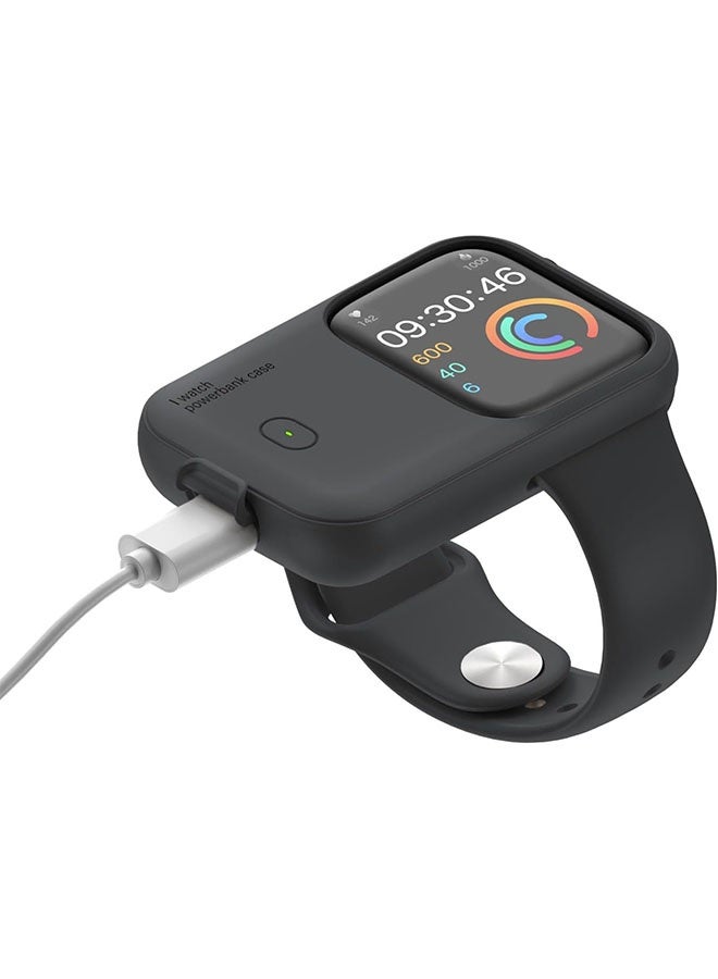 Fast Charging for Apple Watch, Wearable Design Wireless Magnetic iWatch Charger, 1200mAh, Portable Apple Watch Charger,Travel Iwatch Charger Power Bank，for iWatch Series 10/9/8/7，44/45/46mm（Midnight Blue） - Image 2