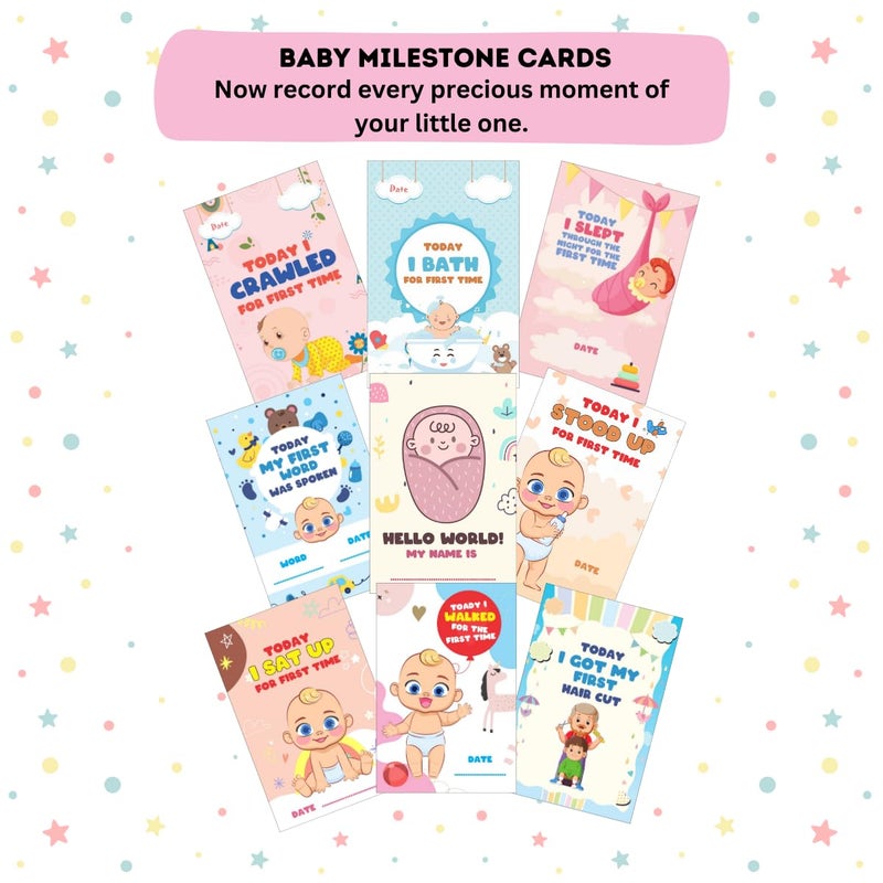 MINI MAVIN Minimavin 100% Organic Newborn Baby Essentials Gift Set | Safe Newborn Baby Gifts | Ideal for Baby Shower Gifts, Birthdays, Romper, Onesie, Cap, Mitten, Booties, burp cloth, wash cloth, neemwood teether, Milestone cards, Surprise gift (Clothing_Gift_Set_SET_OF_24) - Image 3