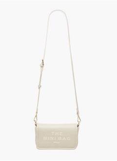 MISSY Women Logo Embossed Crossbody Bag with Detachable Strap and Flap Closure  - Image 2