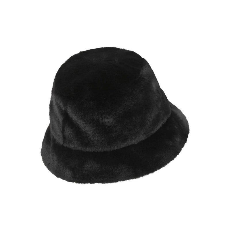 Nike (WMNS) Nike Apex Faux Fur Swoosh Bucket Hat 'Black' - Image 2
