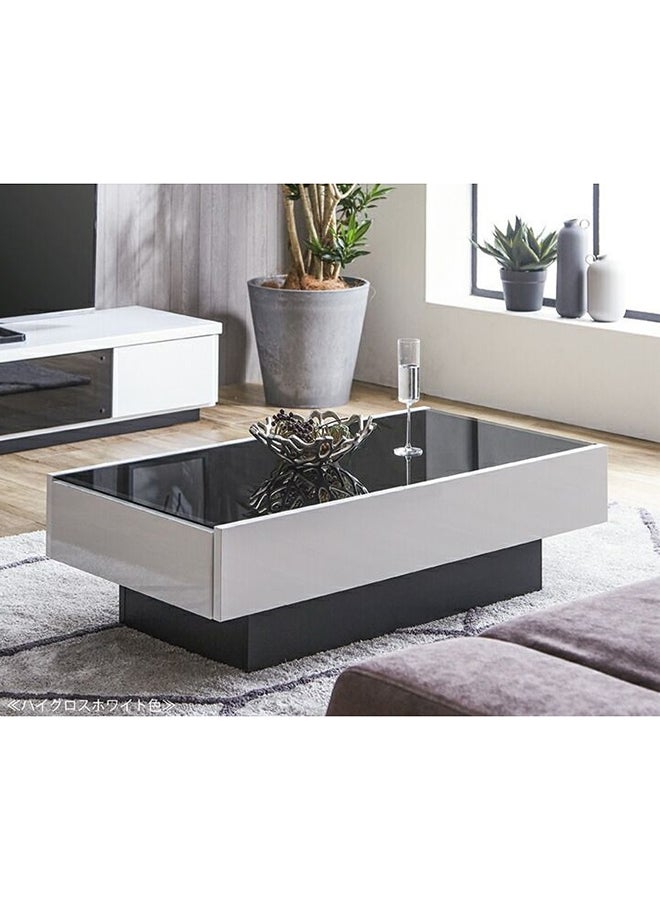Coffee table 40x50x120 cm-Gray and black