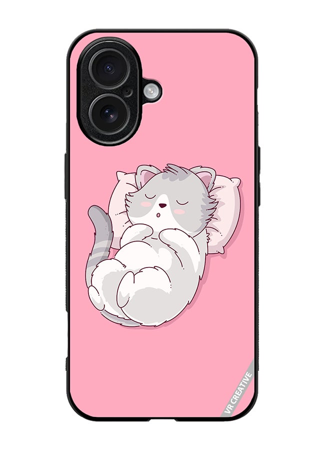 Protective Case Cover For Apple iPhone 17 Cozy Cat Design Multicolour