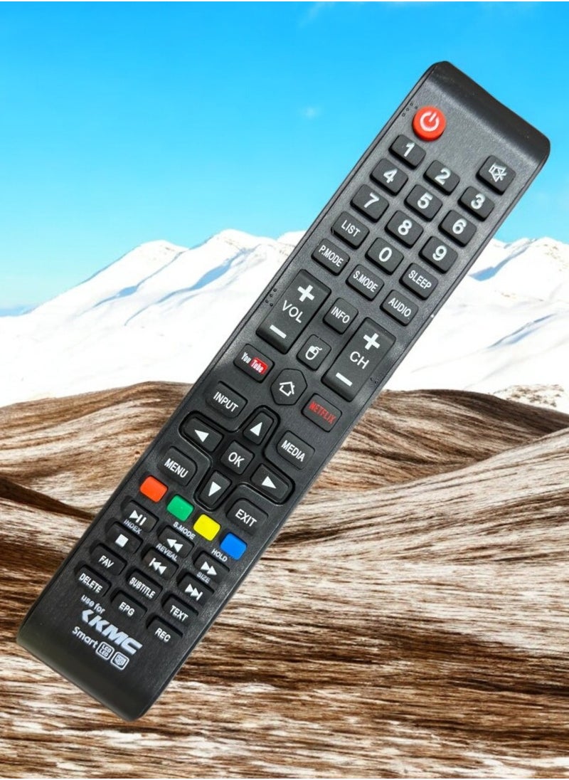KMC - Universal KMC Smart TV Remote Control with Quick Access Buttons - Image 1