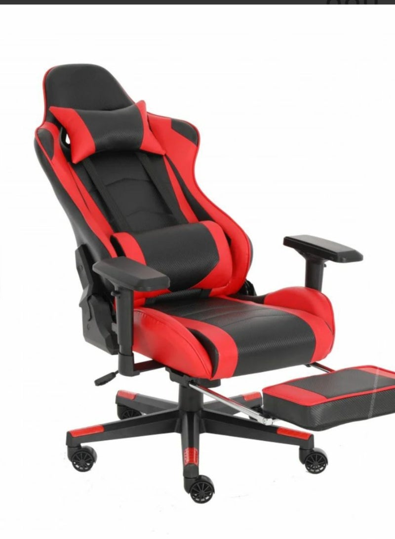 TIMO Gaming Chair Office Chair with Footrest Ergonomic Racing Chair Reclining Video Gaming Chair Leather Adjustable Armrest High Back Gaming Chair with Headrest and Lumbar Support with Massage - Image 2