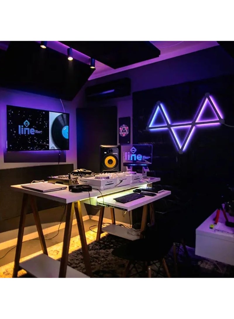 Loquat 9 LED Wall Lights WiFi Dimmable Smart Music Sync APP Control RGB Wall Lights for Gaming Room Home Decor - Image 2