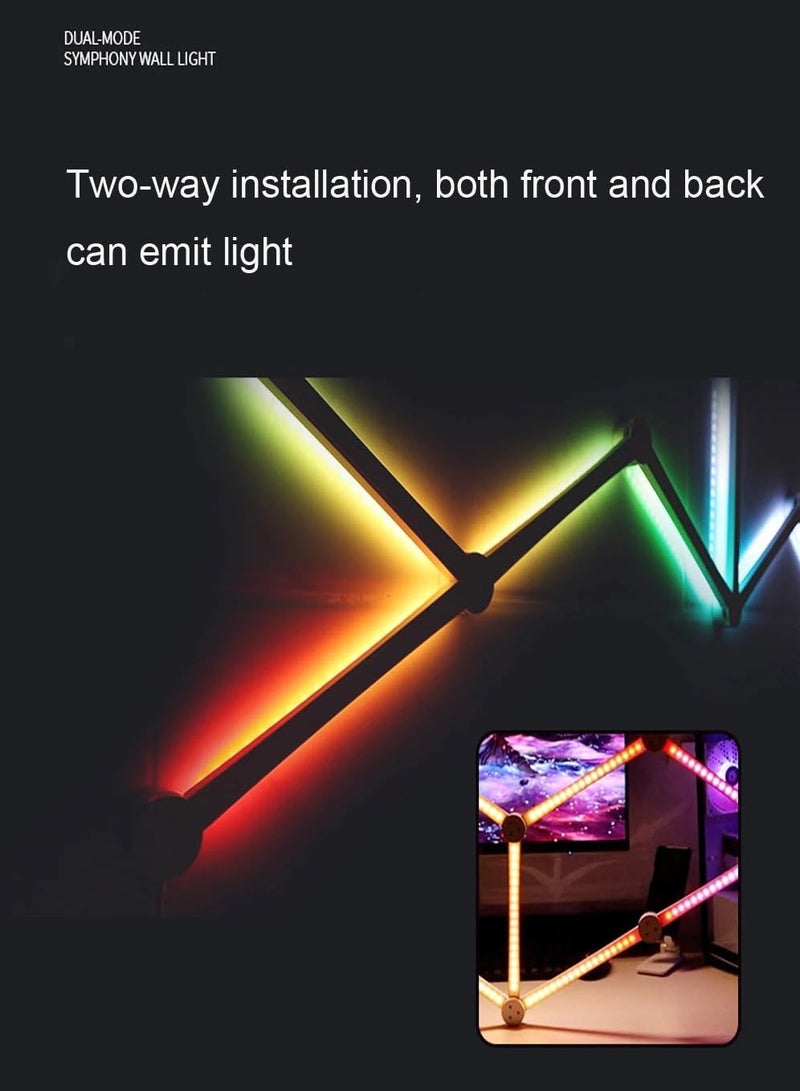 Loquat 9 LED Wall Lights WiFi Dimmable Smart Music Sync APP Control RGB Wall Lights for Gaming Room Home Decor - Image 3