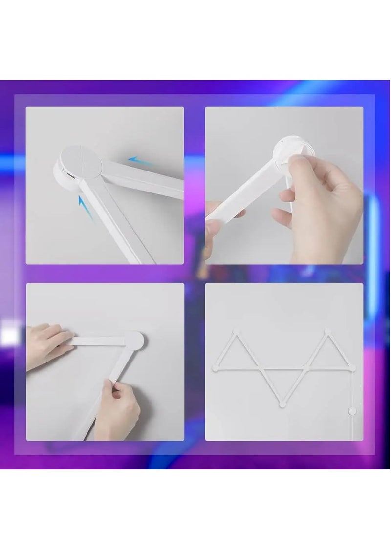 Loquat 9 LED Wall Lights WiFi Dimmable Smart Music Sync APP Control RGB Wall Lights for Gaming Room Home Decor - Image 5