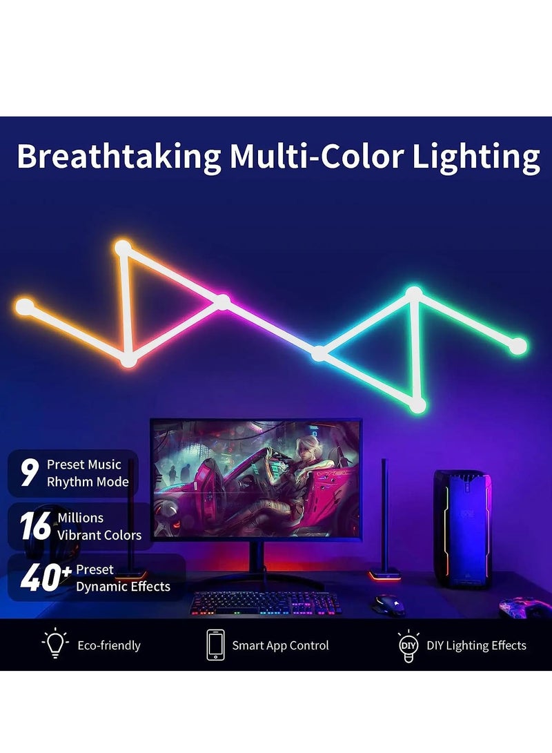 Loquat 9 LED Wall Lights WiFi Dimmable Smart Music Sync APP Control RGB Wall Lights for Gaming Room Home Decor - Image 4
