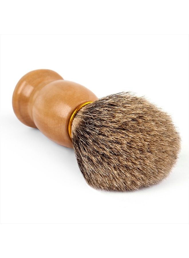 QSHAVE 100% Best Original Pure Badger Hair Shaving Brush Handmade. Real Wood Base. Perfect for Wet Shave, Safety Razor, Double Edge Razor - Image 3