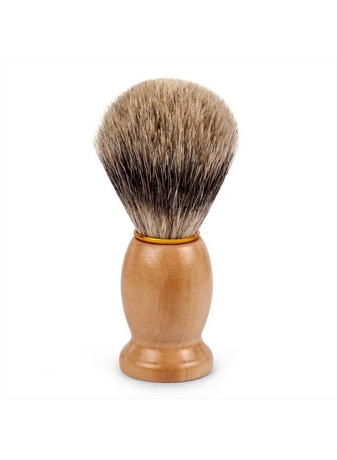 QSHAVE 100% Best Original Pure Badger Hair Shaving Brush Handmade. Real Wood Base. Perfect for Wet Shave, Safety Razor, Double Edge Razor - Image 2