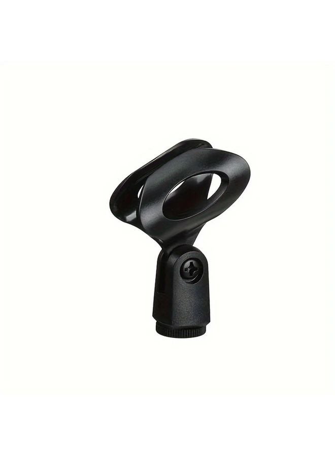 1pc Black Microphone Clip Holder Adjustable Gooseneck Stand Shock Mount - Image 3