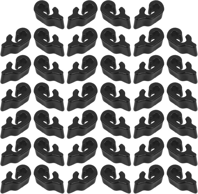 Healeved 40pcs Pet Cage Door Latches Wire Crate Connectors Plastic Cage Door Buckle Hardware for Dog and Cat Crate Fence Fixing Clips Locks - Image 1