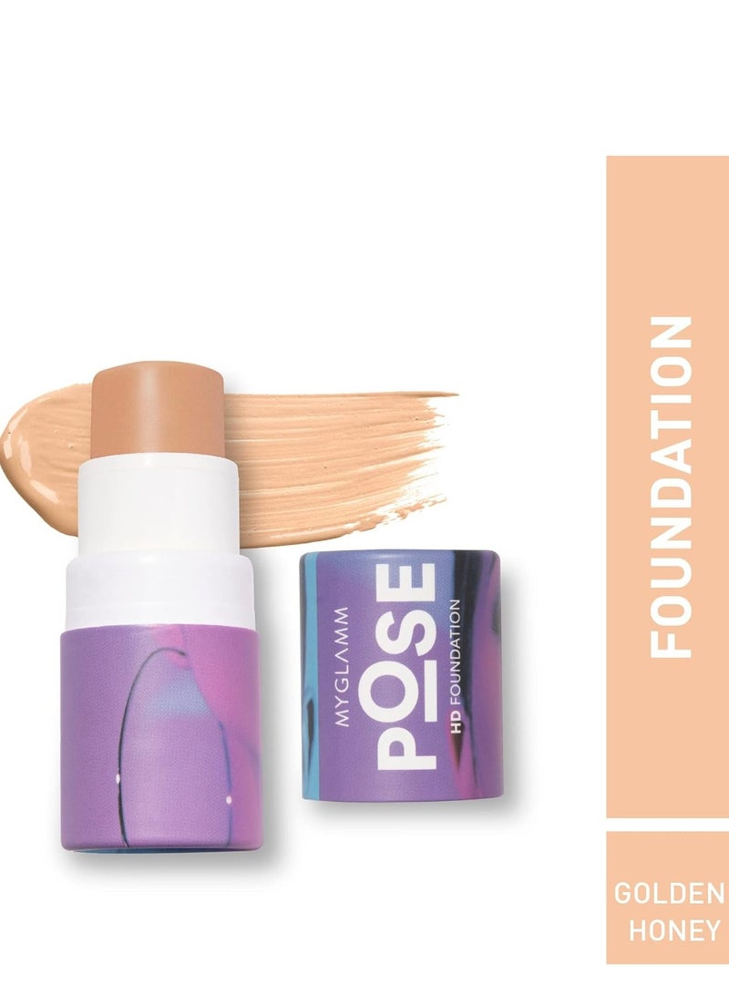 MyGlamm Golden Honey 5.5 g Skin blurring Foundation Stick  Long wearing and Light weight HD Foundation - Image 1