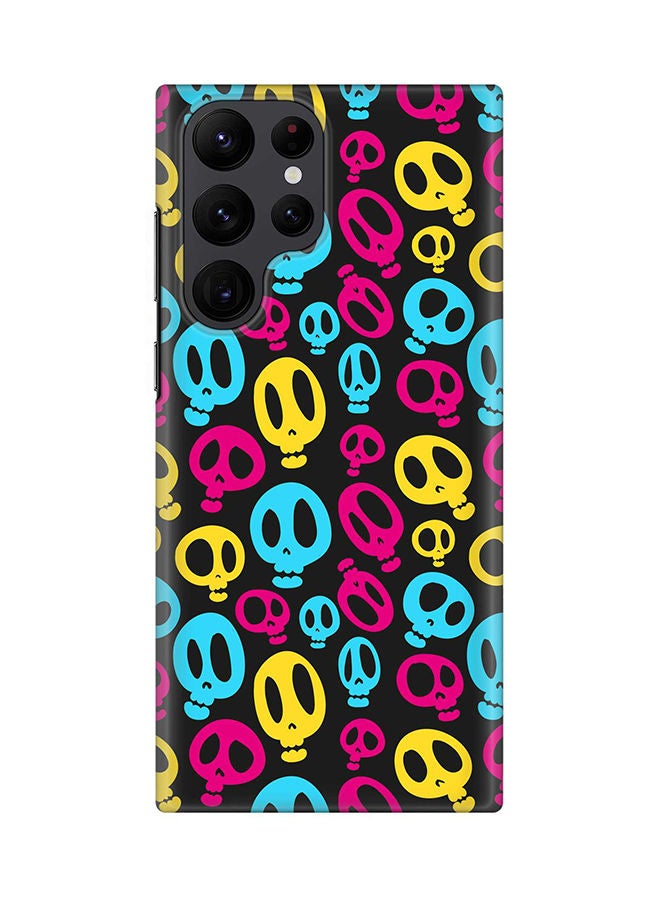 Stylizedd Case for Samsung Galaxy S22 Ultra 5G Snap Case Slim Snap Classic Series Shield Matte Finish Print - Crazy Skulls