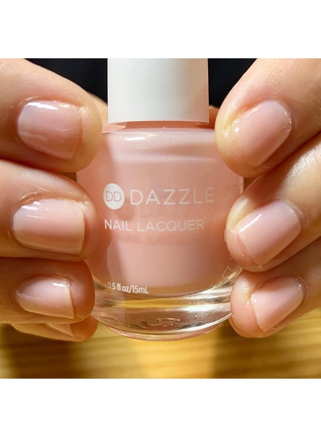 Dazzle Dry Nail Lacquer (Step 3) Livin' La Vida Yoga A Soft And Pale Creamy Pink With A Hint Of Diamond Dusted Shimmer. Semisheer. (0.5 Fl Oz) - Image 5