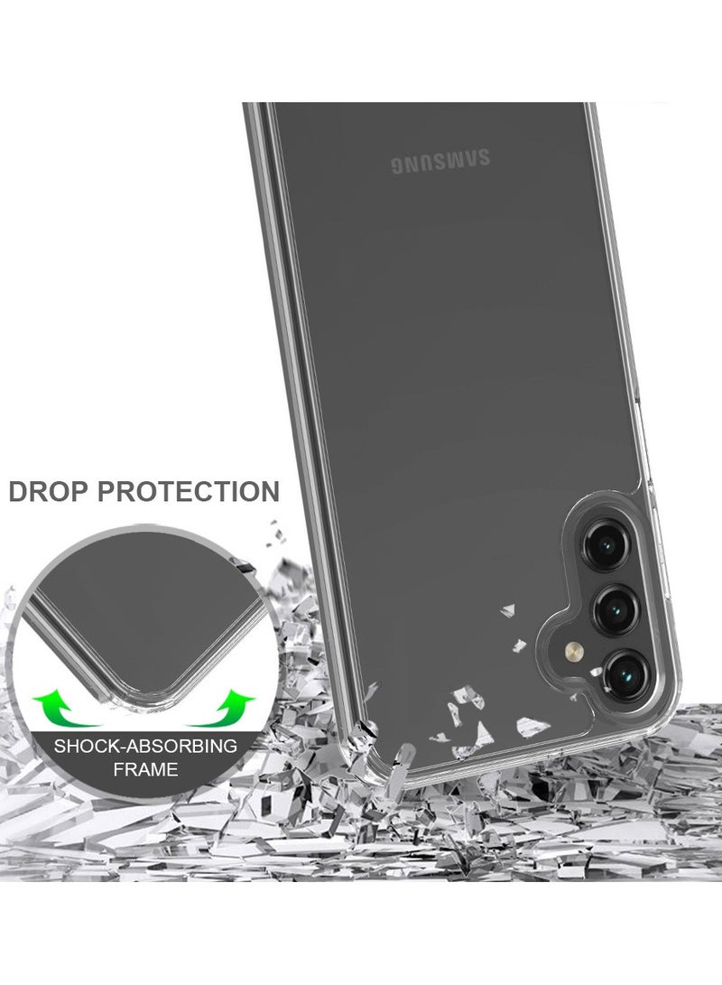 Youque For Samsung Galaxy A55 Shockproof Protective Case Cover With Hard Back Sheel Clear - Image 2