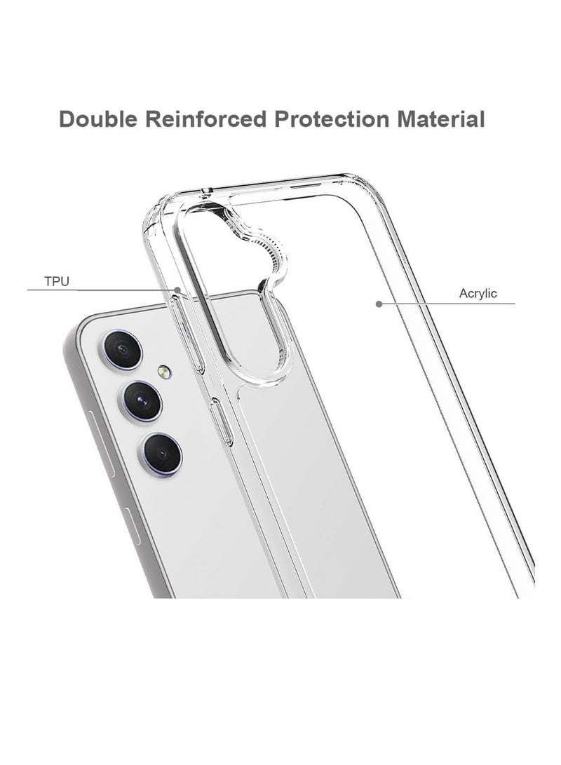 Youque For Samsung Galaxy A55 Shockproof Protective Case Cover With Hard Back Sheel Clear - Image 3