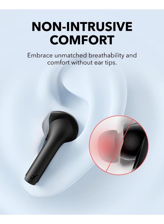 Soundcore K20i by Anker, Semi-in-Ear Earbuds, Bluetooth Wireless, 36H Playtime, Fast Charge, Clear Sound, Comfortable Fit, ENC 2-Mic Clear Calls, Custom EQ, IPX5, Bluetooth 5.3, App Control Black - Image 2