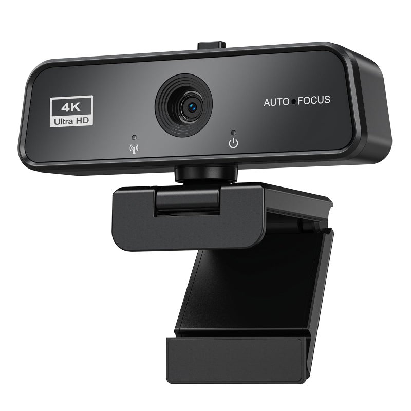 cbeyook Basic 4K Autofocus Webcam, 90Â° Wide Angle Computer Camera with Adjustable Monitor Clip, Built-in Mic & Plug and Play for Windows Mac, Perfect for Zoom Meetings & Remote Work - Image 1