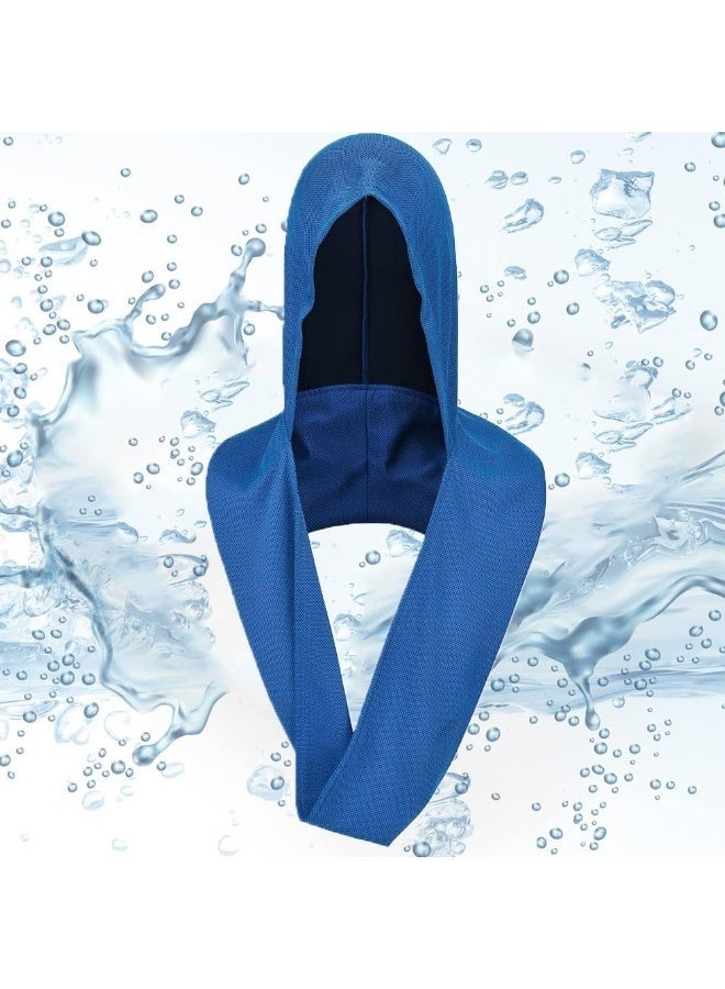 أس تس إل منشفة هودي تبريد، منشفة هودي ناعمة ومريحة وسريعة الجفاف متعددة الوظائف لحماية الرقبة من الشمس وشاح ومنشفة رأس واقية من الشمس في الهواء الطلق منشفة تبريد لركوب الدراجات في صالة الألعاب الرياضية واليوغا والتخييم - Image 2