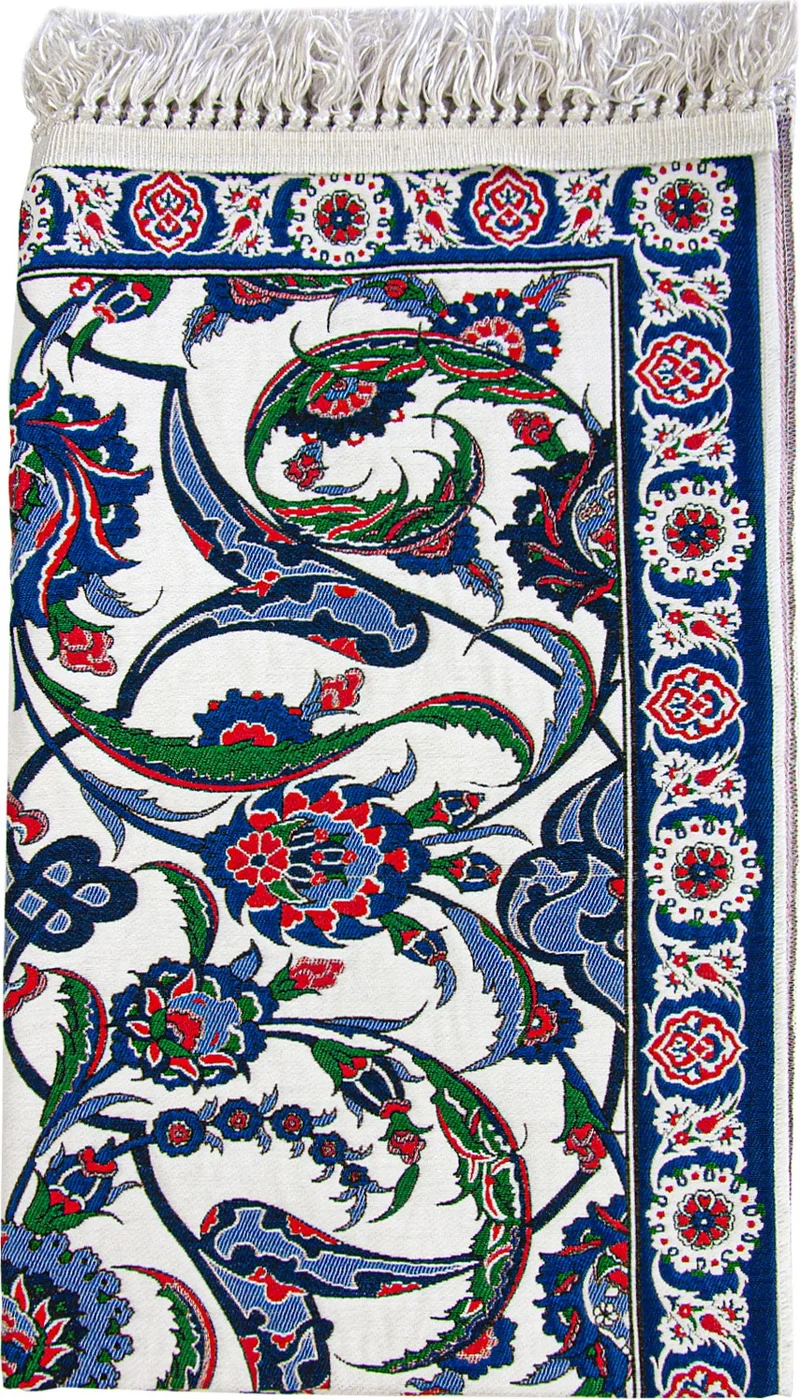 ايهفان اونلاين Tulip Motif Woven Prayer Rug - Navy Blue