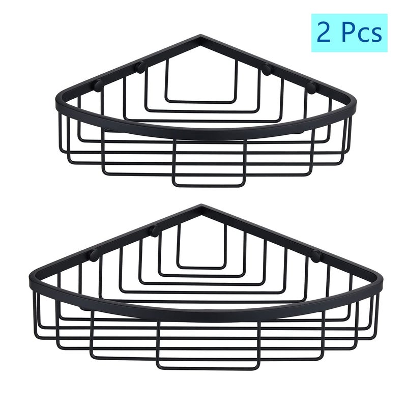 GORDEE [2 Pack] Bathroom Corner Shower Caddy Organizer  SUS304 Stainless Steel Heavy Duty Rust-Proof Bathroom Shelf Holder  Wall Mounted Storage Rack for Bathroom Kitchen  Polished Chrome - Image 3