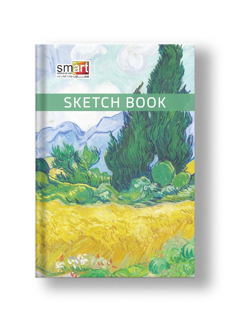 Smart Vincent Van Gogh High Quality Sketchbook 40 Light cream Sheets Size 24x16.50cm 95gm For Drawing, Art - Multi Color - By Smart  - Image 1