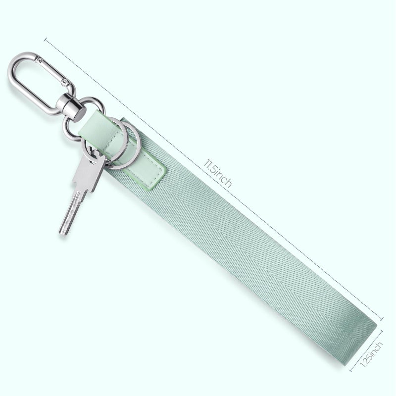 Babysun Wristlet Keychain for Women and Men Never Lost Wrist Lanyard Key Chain Holder with 2 Key Rings Wristlet Strap for Car Keys ID Badge Wallet Card Holder (Olive Green) - Image 5