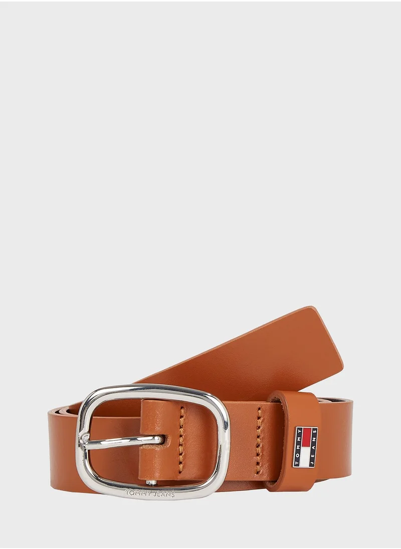 TOMMY JEANS Timeless Logo Oval Belt