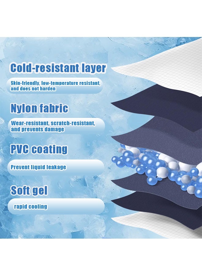 3 Pcs Hot Cold Pack, Medium (9.05"x5.11") Microwaveable Reusable Gel Ice Packs for Injuries, Pain Relief for Joint Muscle Sprains, Swelling, Muscle Soreness, Stiff Joints - Image 5