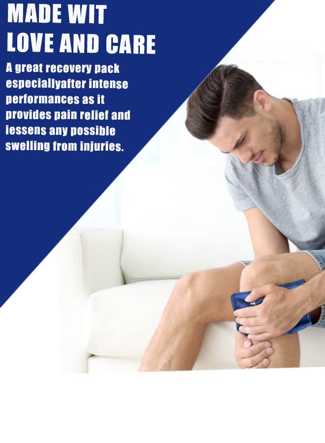 3 Pcs Hot Cold Pack, Medium (9.05"x5.11") Microwaveable Reusable Gel Ice Packs for Injuries, Pain Relief for Joint Muscle Sprains, Swelling, Muscle Soreness, Stiff Joints - Image 4