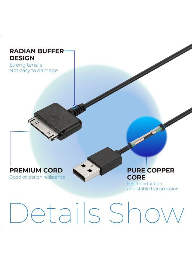 Antoble 6.5ft USB Data Sync Charging Cable for Barnes & Noble Nook BNTV400 BNTV600, Nook HD 7" HD+ 9" Tablet 8GB 16GB 32GB - Image 4
